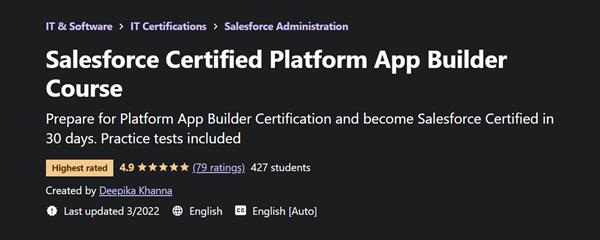 Salesforce Certified Platform App Builder Course