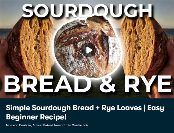 Simple Sourdough Bread + Rye Loaves