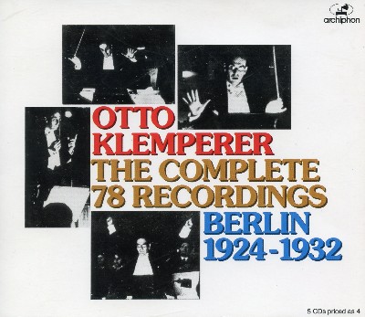 Paul Hindemith - Otto Klemperer  The Complete 78rpm Recordings (Berlin, 1924-1932)