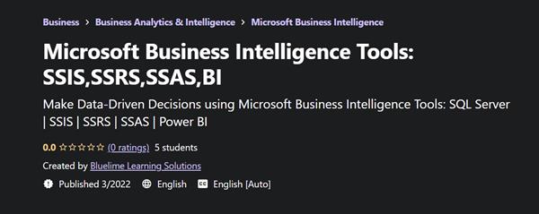 Microsoft Business Intelligence Tools - SSIS,SSRS,SSAS,BI