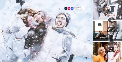 Falling Snow Effect Photoshop Action Falling Snow Effect Photoshop Action