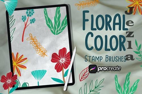 Floral Color Brush Procreate