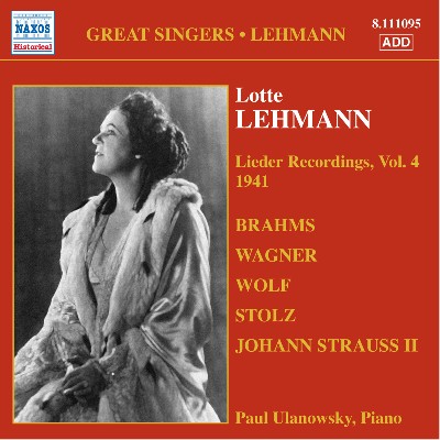 Nikolaus Josef Michael Dostal (Nico) Dostal - Lehmann, Lotte  Lieder Recordings, Vol  4 (1941)