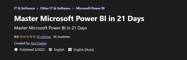Master Microsoft Power BI in 21 Days