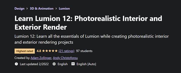 Learn Lumion 12: Photorealistic Interior and Exterior Render