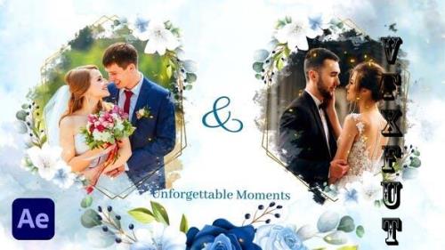 Videohive - WaterColor and Floral Wedding Slideshow - 36831945