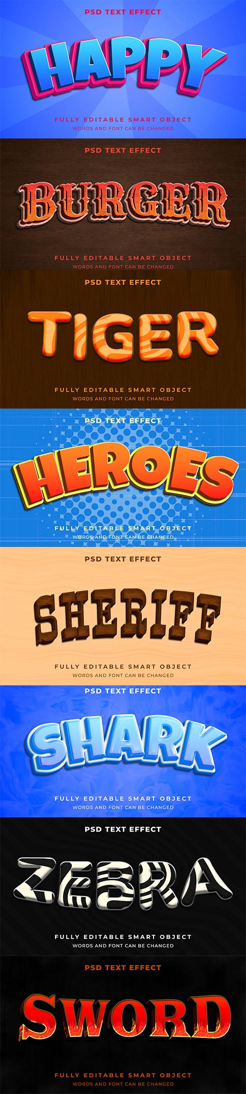 Psd text effect set vol 425