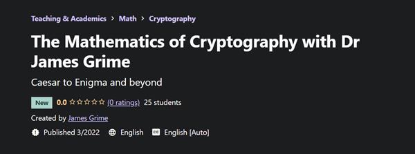 The Mathematics of Cryptography with Dr James Grime
