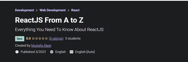 Udemy - ReactJS From A to Z