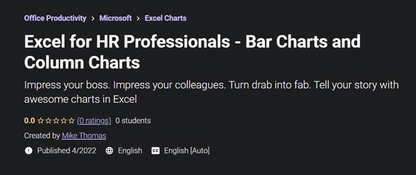 Excel for HR Professionals - Bar Charts and Column Charts