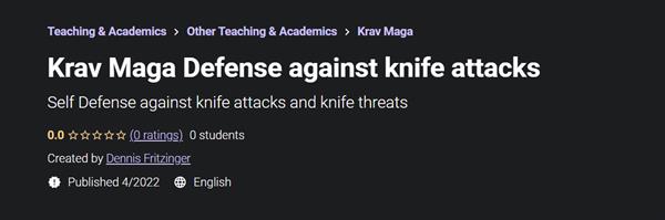 Krav Maga Defense against knife attacks