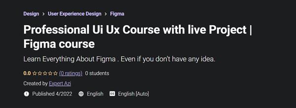 Professional Ui Ux Course with live Project | Figma course