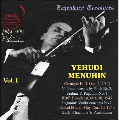 Niccolò Paganini - Yehudi Menuhin, Vol  1  1940 Carnegie Hall Concert (Live)