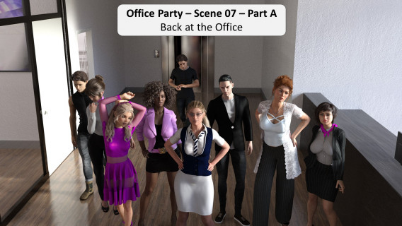 HexxetVal - Office Party - Scene 07 - Part A 3D Porn Comic