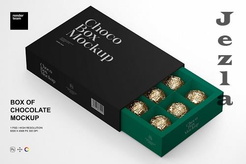Box Of Chocolates Mockup - 6631094