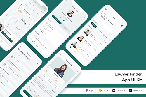 UI Kit - Lawyer Finder App