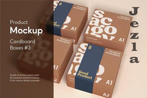 Cardboard Boxes #3 Product Mockup