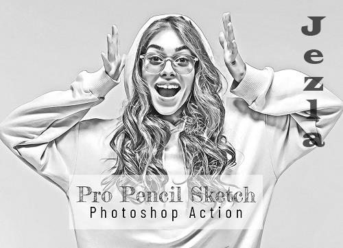 Pro Pencil Sketch Photoshop Action - 7111404