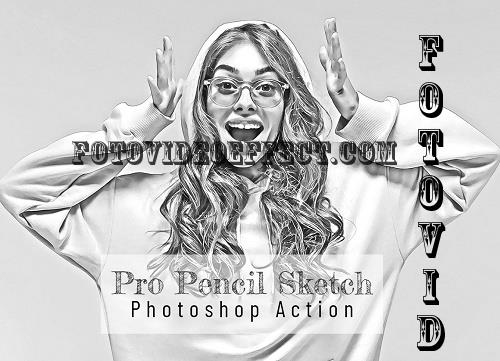 Pro Pencil Sketch Photoshop Action - 7111404