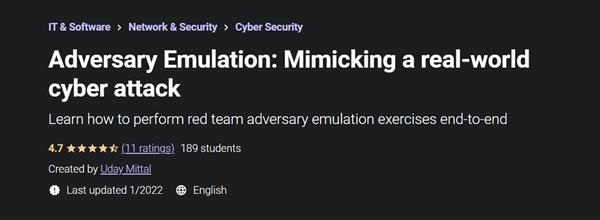 Adversary Emulation Mimicking a real-world cyber attack