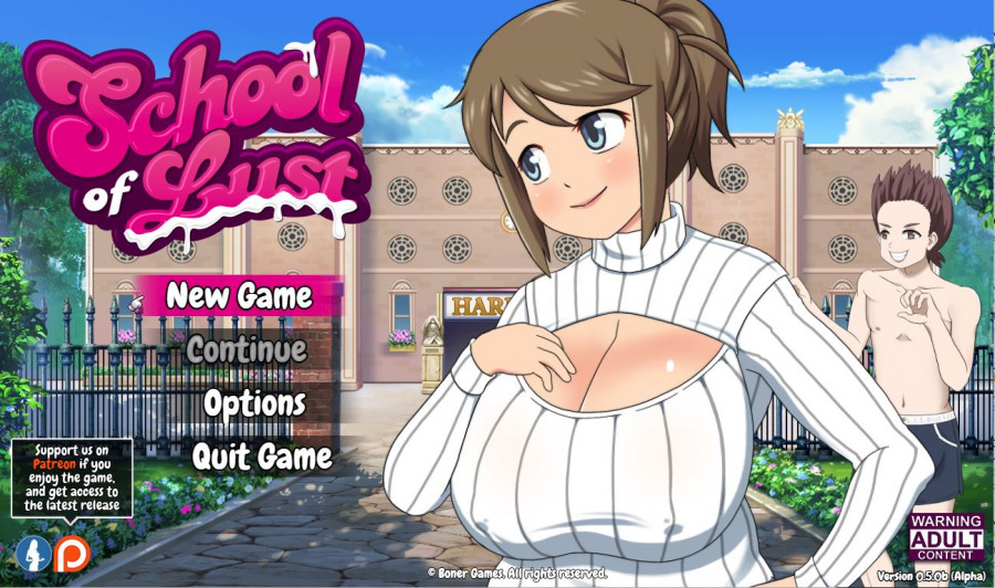 School of Lust v0.8a + Save + Incest Patch  by Boner Games Win/Mac Porn Game