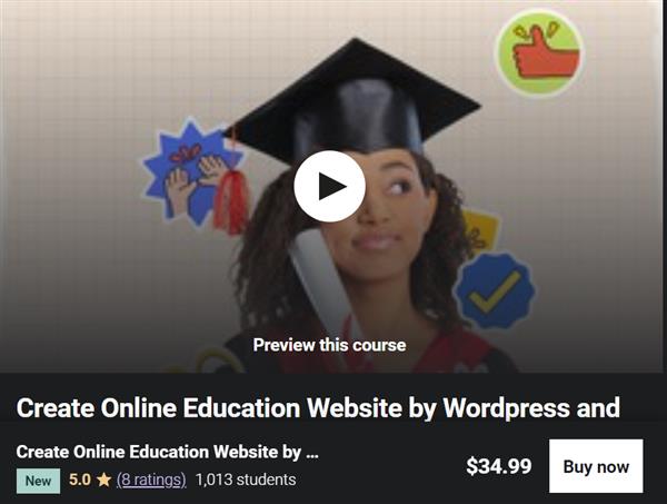 Create Online Education Website by Wordpress and Elementor