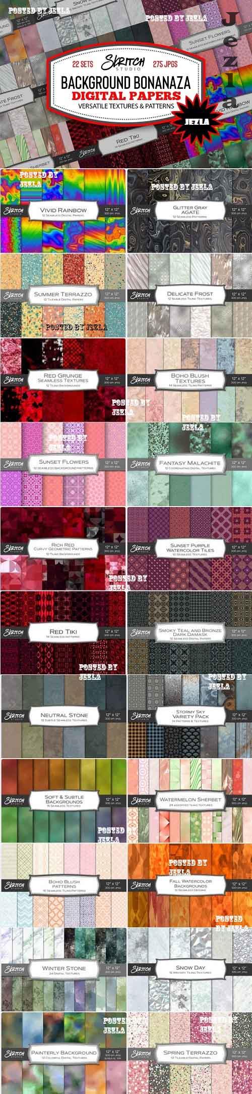 Background Bonanza Digital Papers Bundle - 22 Premium Graphics