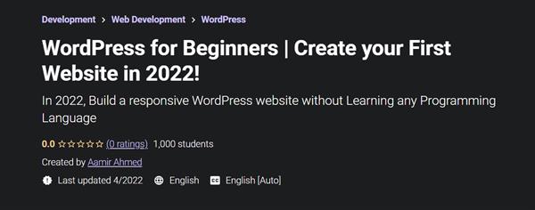 WordPress for Beginners | Create your First Website in 2022!
