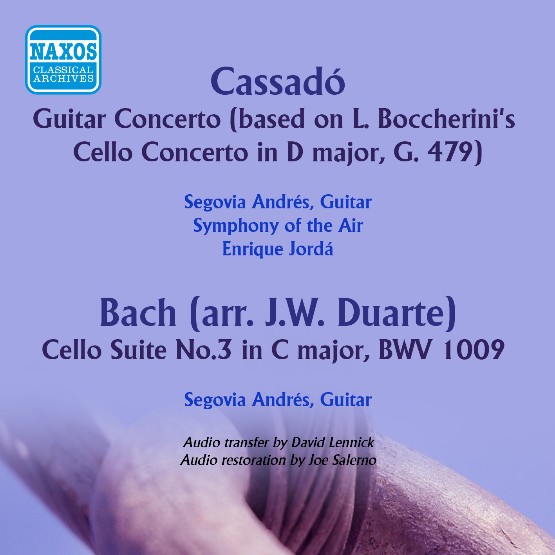 Johann Sebastian Bach - Cassadó Guitar Concerto - Bach Suite No 3 in C Major, BWV 1009 Johann Sebastian Bach - Cassadó Guitar Concerto - Bach Suite No 3 in C Major, BWV 1009