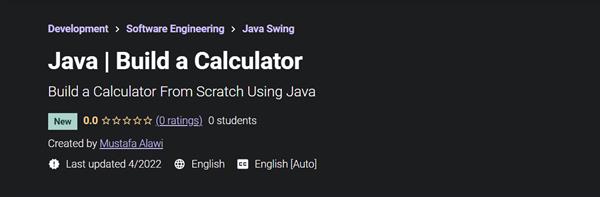 Udemy - Java Build a Calculator