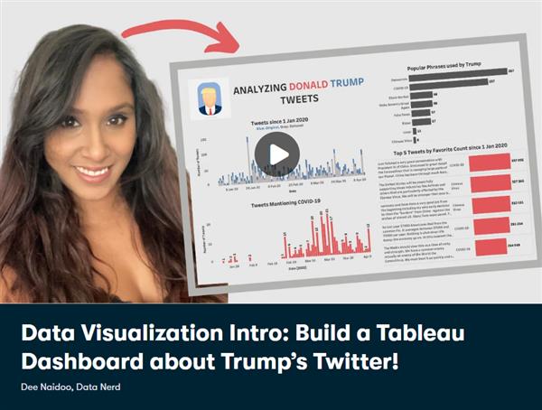 Data Visualization Intro Build a Tableau Dashboard about Trump's Twitter!