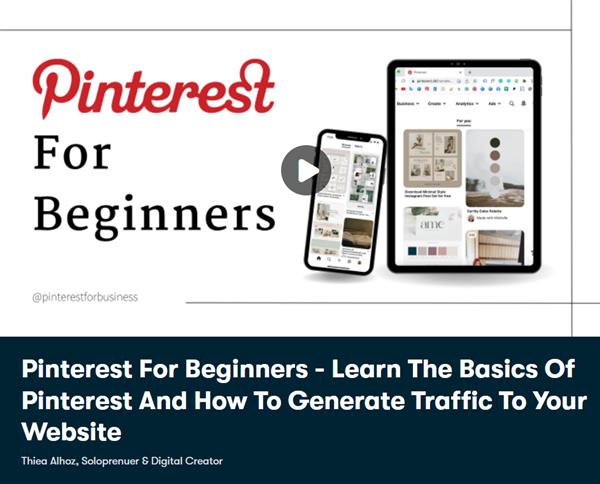 Pinterest For Beginners - Learn The Basics Of Pinterest And How To Generate Traffic To Your Website