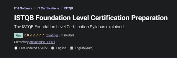 ISTQB Foundation Level Certification Preparation