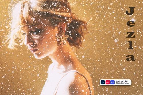 Snow Ice Photo Effect Photoshop Action