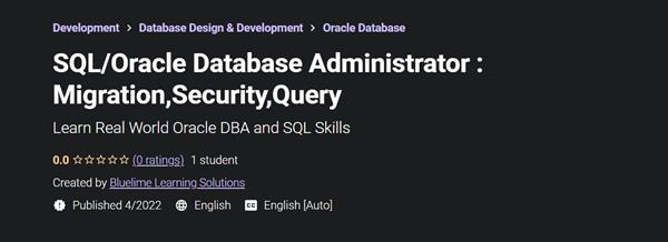 SQLOracle Database Administrator  Migration,Security,Query