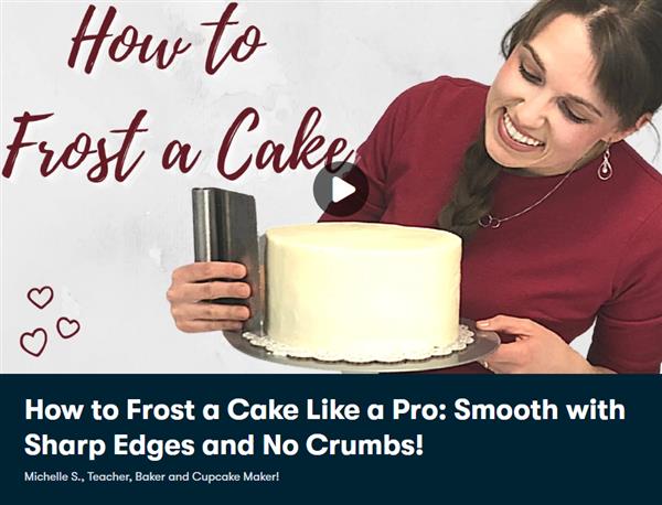 How to Frost a Cake Like a Pro: Smooth with Sharp Edges and No Crumbs!