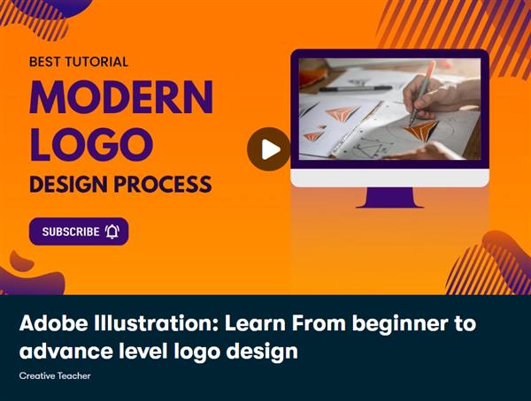 Adobe Illustration Learn From beginner to advance level logo design