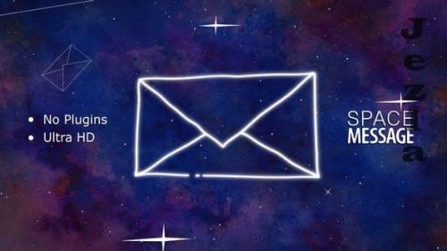 Videohive - Space Message - 37011965