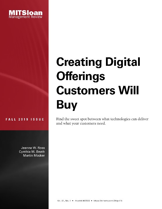 Creating Digital Offerings Customers Will Buy (53863MIT61103)