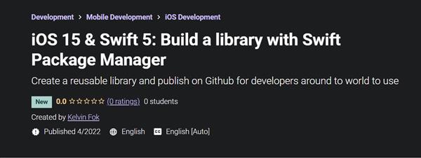 iOS 15 & Swift 5: Build a library with Swift Package Manager