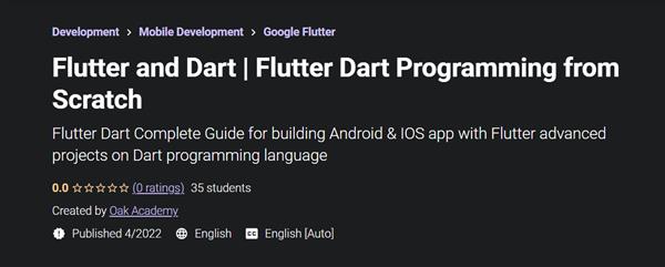 Flutter and Dart | Flutter Dart Programming from Scratch