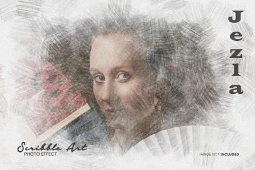 Scribble Art Photo Effect