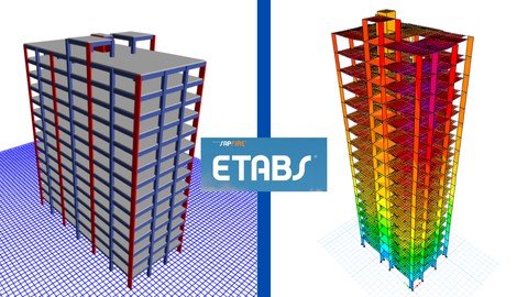Etabs G+12 RC Building Modeling,Analysis,Design,Stability