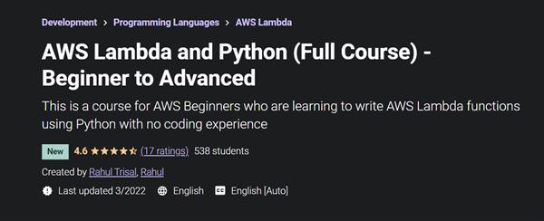 AWS Lambda and Python (Full Course) - Beginner to Advanced