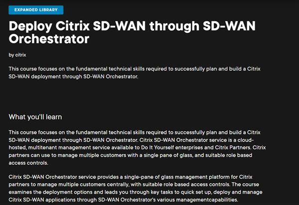 Citrix - Deploy Citrix SD-WAN through SD-WAN Orchestrator