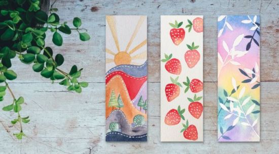 Master Masking Fluid Technique | Simple Bookmarks in Watercolor