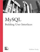 MySQL Building User Interfaces (073571049X)