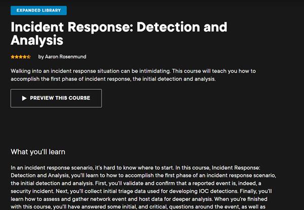 Aaron Rosenmund - Incident Response Detection and Analysis