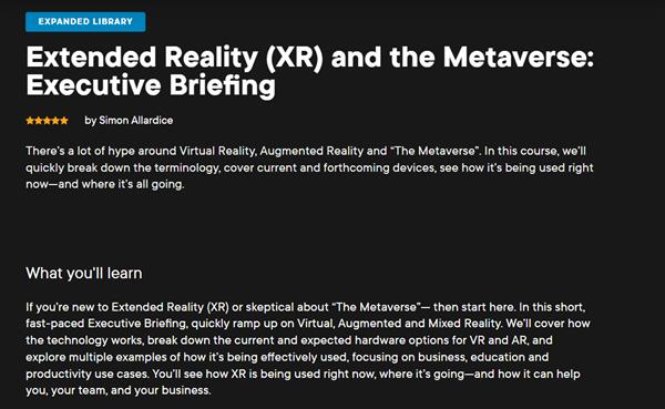 Extended Reality (XR) and the Metaverse: Executive Briefing