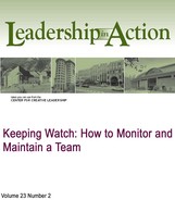 Keeping Watch How to Monitor and Maintain a Team (01520110028SI) Keeping Watch How to Monitor and Maintain a Team (01520110028SI)